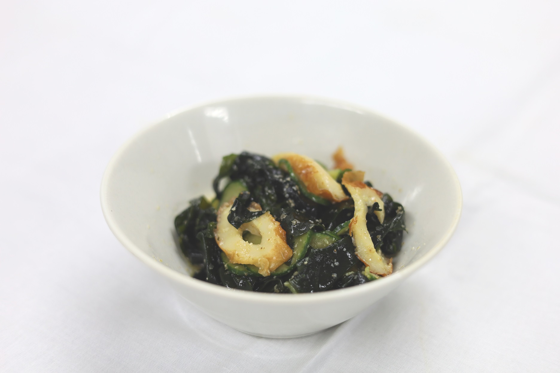 きゅうりとちくわのごま酢あえ